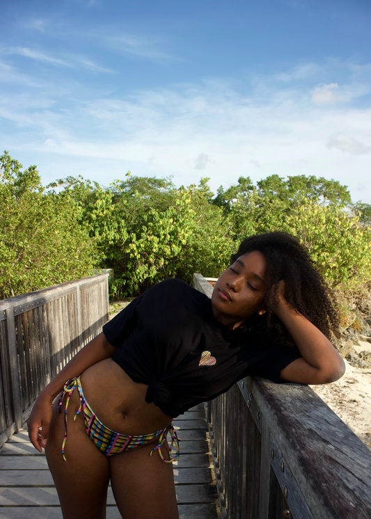 CARIBBEAN HEART - DARK OVERSIZED UNISEX T-SHIRT