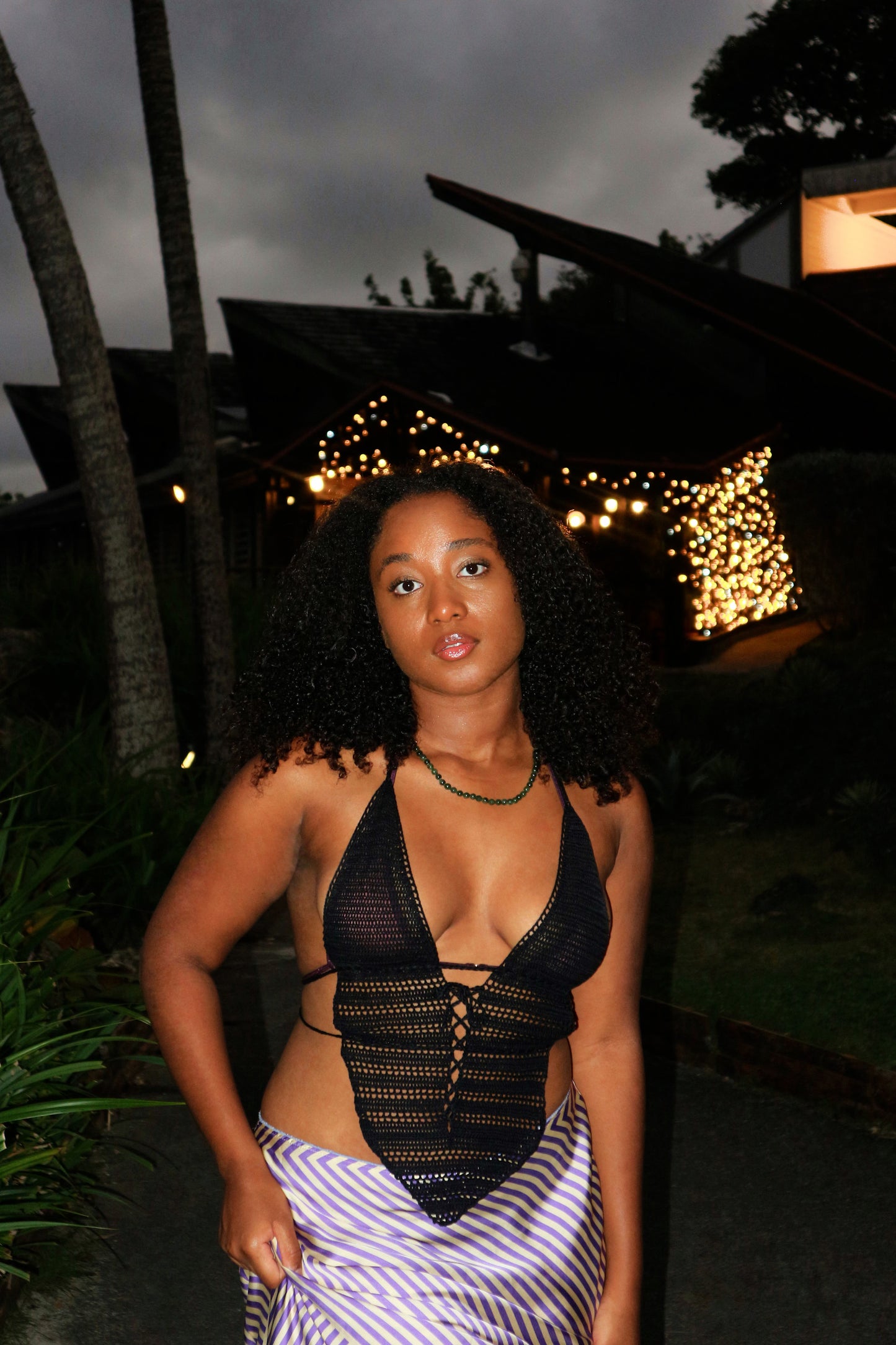 ISLA CROCHET TOP - Dark Edition