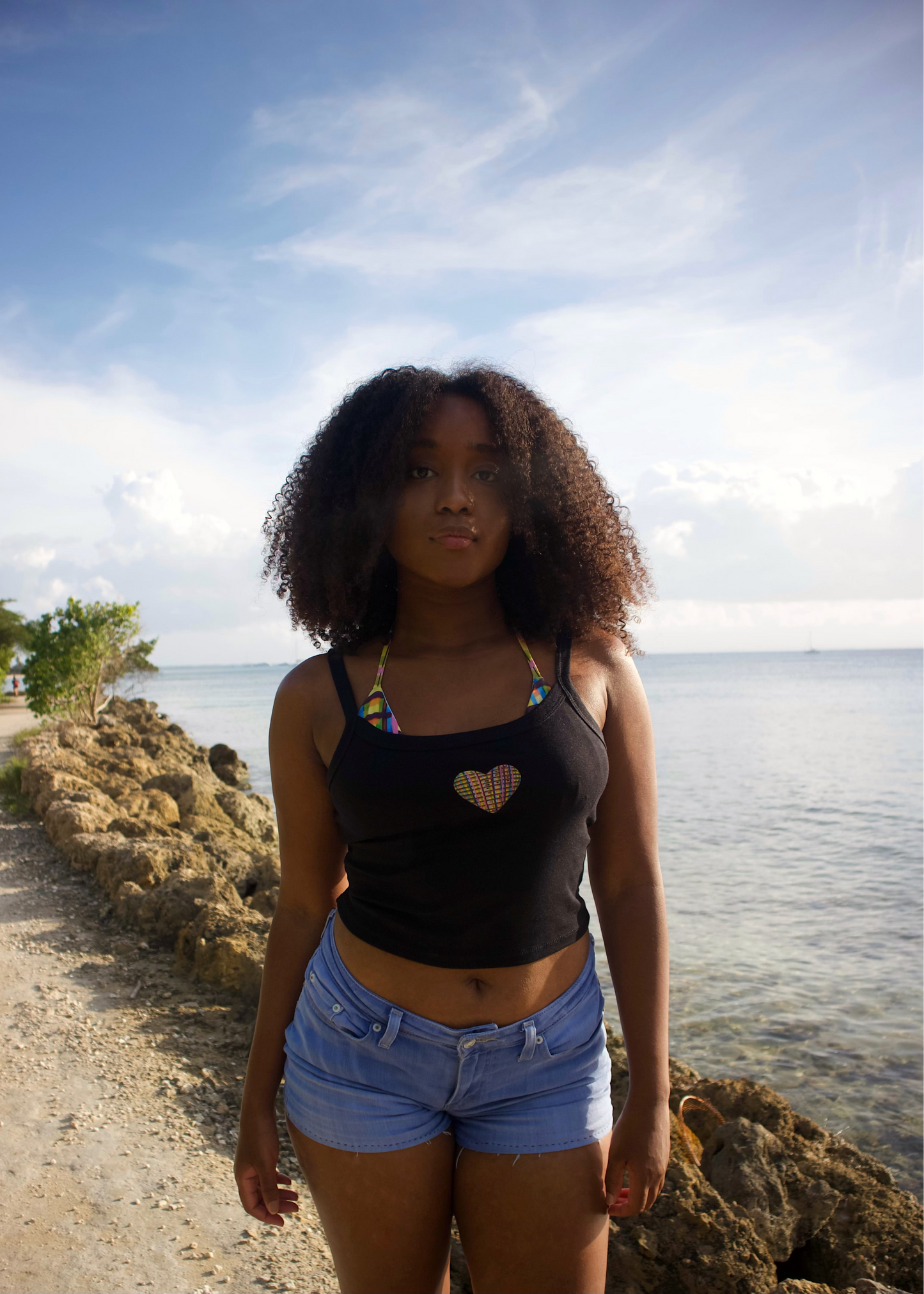 COEUR CARAIBES - DARK TANK TOP