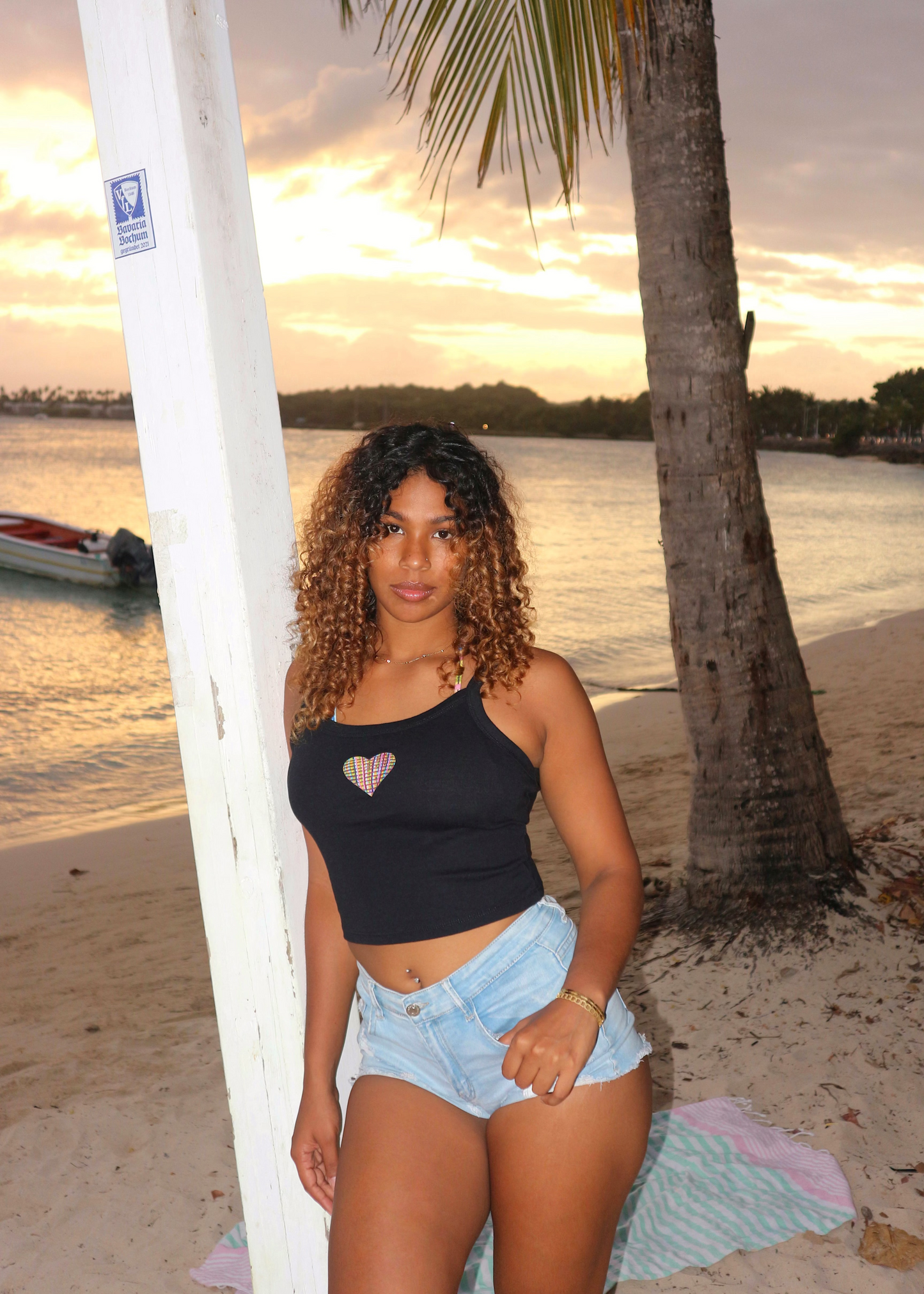 COEUR CARAIBES - DARK TANK TOP