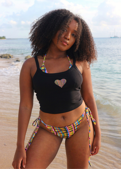 COEUR CARAIBES - DARK TANK TOP