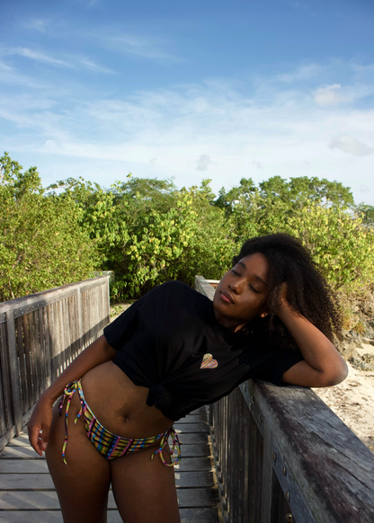 CARIBBEAN HEART - DARK OVERSIZED UNISEX T-SHIRT
