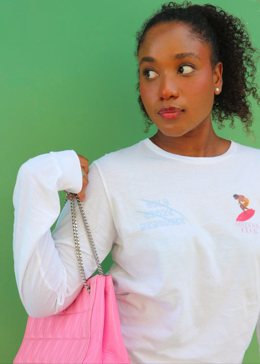 COLD MEMORIES - WHITE LONG TEE - UNISEX