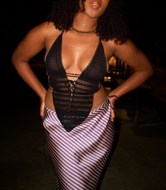 ISLA CROCHET TOP - Dark Edition